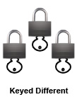 keyed different